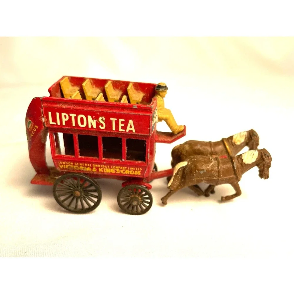 MB Lesney Lipton's Tea Horse Drawn Circus Carriage Stagecoach NO. 12 Vintage